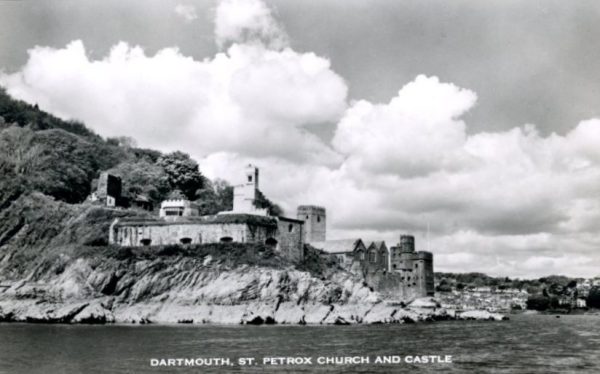 Vintage Postcard – St. Petrox Church & Dartmouth Castle, Devon