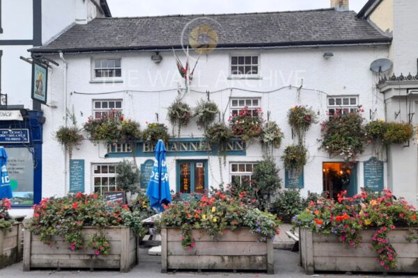 The Britannia Inn, Crickhowell – Iconic Pub Print (Mounted 8" x 6" Print, 6" x 4" Photo) Free Post In UK