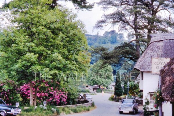 Picturesque 1960s View of Winsford, Somerset – Featuring the Royal Oak & an Austin Cambridge Free post in the UK