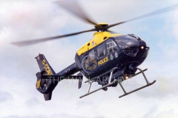 Eurocopter EC135 Police Helicopter Mounted Print – Free UK Postage