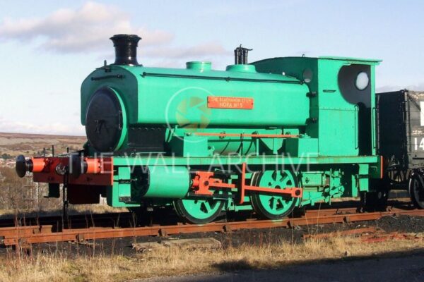 Big Pit Mining Museum in Blaenavon - Pug Steam Locomotive The Blaenavon Co Ltd Nora No 5  - 8" x 6" Mount - featuring a 6" x 4" Photo Ready for Framing Free Post In the UK
