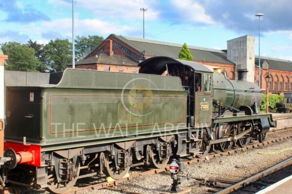 GWR 7325 Steam Engine on Display – Kidderminster Station, Severn Valley Railway (1940s Reenactment) – - 8" x 6" Mount - featuring a 6" x 4" Photo Ready for Framing - Free Post In The UK