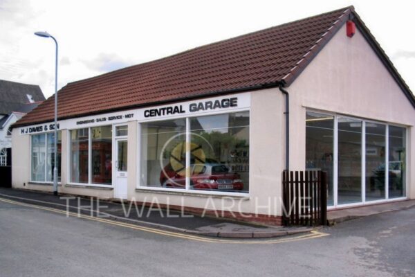 Central Garage – A Classic Motoring Landmark on Lewis’s Lane, Abergavenny From 2005 - Mounted 8" x 6" print (featuring a 6" x 4" photo), Ready for Framing