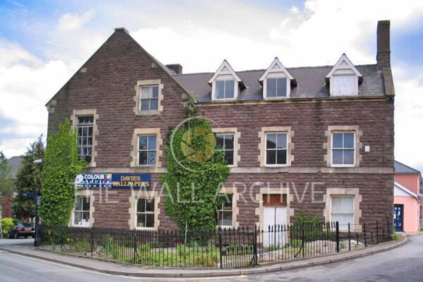 The Former Davies Wallpaper Shop – A Changing Landmark in Abergavenny - Mounted 8" x 6" print featuring a 6" x 4" photo), Ready for Framing
