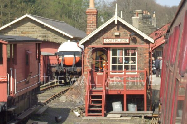 Goathland Signal Box at Goathland Railway Station on the North Yorkshire Moors Railway - 8" x 6" Mount - featuring a 6" x 4" Photo Ready for Framing