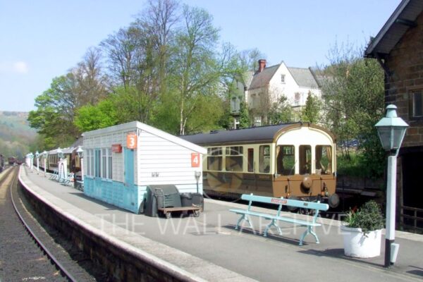 Grosmont Railway Station Located on the Esk Valley Line and North Yorkshire Moors Railway (NYMR) - 8" x 6" Mount - featuring a 6" x 4" Photo Ready for Framing