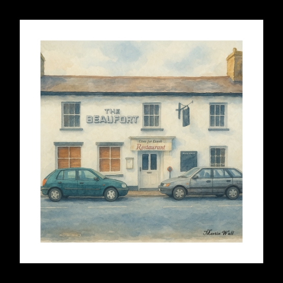 The Beaufort Public House, Crickhowell – Digital Art Print by Martin Wall
