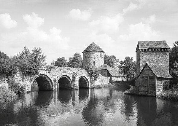 Bridge Over the River Stour (Great Stour) – A4 Digitally Restored Photograph
