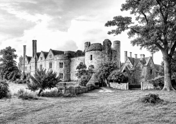 Allington Castle, Kent – A4 Digitally Restored Black & White Photograph