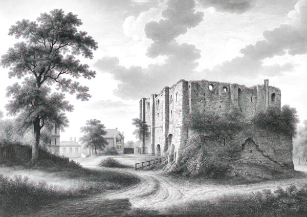 Canterbury Castle, Kent – A4 Digitally Restored Vintage Photograph