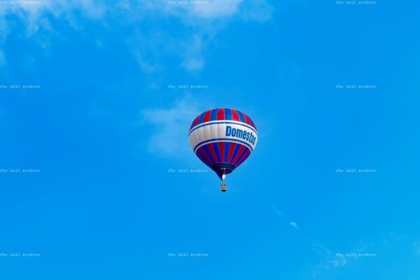 Hot Air Balloon Over Llangattock Domestos Balloon Photograph