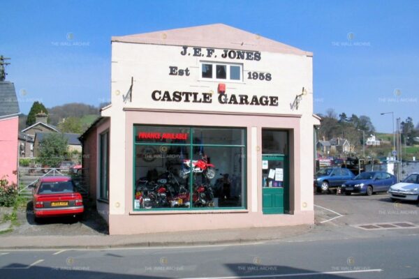 J.F.E. Jones Castle Garage Beaufort Street Crickhowell established 1958 local garage photograph