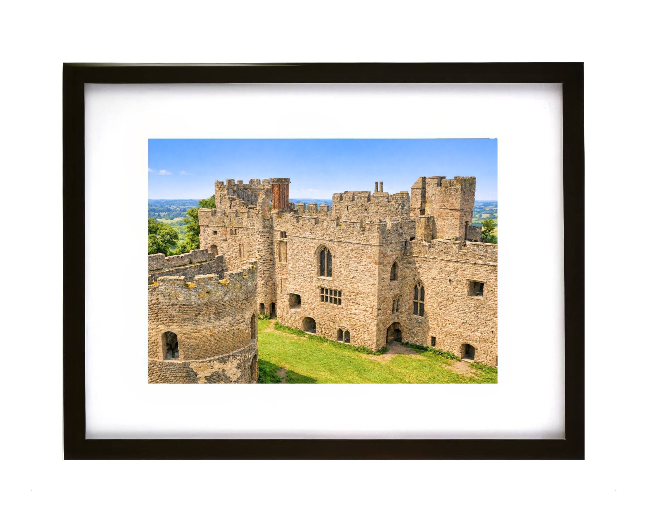 Ludlow Castle Shropshire historic medieval English castle photograph