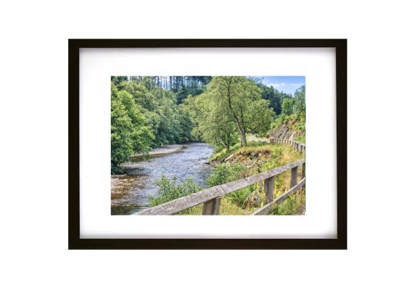 Scenic river view on the road to Pitlochry Scotland