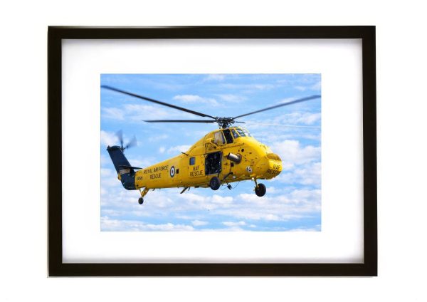 Westland Wessex HC2 RAF Rescue helicopter in flight military aviation photograph